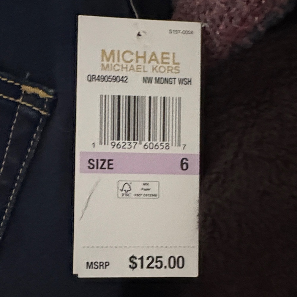 Michael Kors Women's Dark Blue bootcut Jeans - Picture 4 of 4